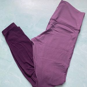 purple ombré lululemon aligns